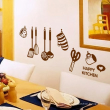 Горячие продажи DIY Съемный Happy Kitchen Наклейки На Стены Виниловые Home Decor Стены Стикеры